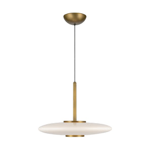 Vintage Brass/Glossy Opal Glass [Universal Voltage and 3 Selectable Color Temperatures]