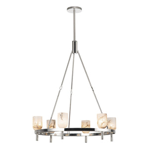 Polished Nickel/Alabaster