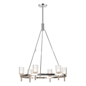 Clear Crystal/Polished Nickel
