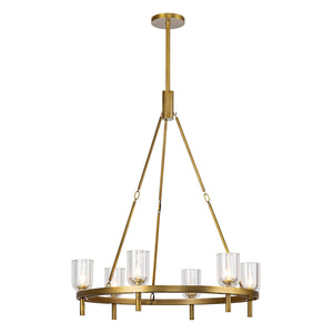 Clear Crystal/Vintage Brass