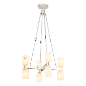 Polished Nickel/Alabaster