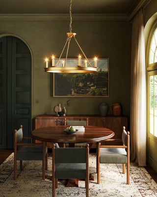Lynda 32 in Gold Chandelier
