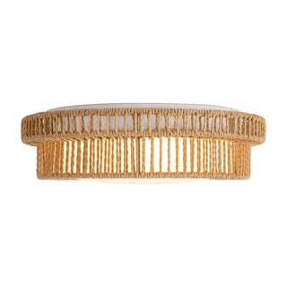 Maryn 13 in Braided Rope Dimmable LED Flush Mount
