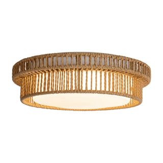 Maryn 13 in Braided Rope Dimmable LED Flush Mount
