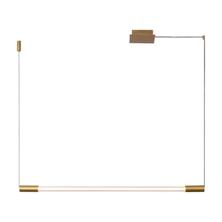 Maxe 46 in Gold Dimmable LED Linear Pendant
