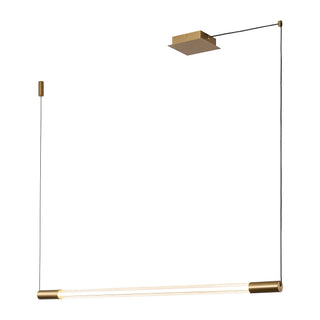 Maxe 46 in Gold Dimmable LED Linear Pendant
