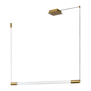 Maxe 46 in Gold Dimmable LED Linear Pendant

