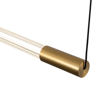 Maxe 46 in Gold Dimmable LED Linear Pendant
