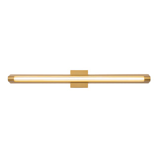 Maxe 36 in Gold Dimmable LED Vanity Light
