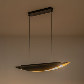 Miros 40 in Black Dimmable LED Linear Pendant

