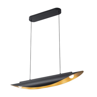 Miros 40 in Black Dimmable LED Linear Pendant
