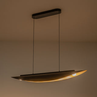Miros 47 in Black Dimmable LED Linear Pendant
