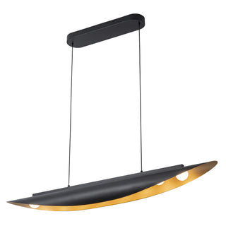 Miros 47 in Black Dimmable LED Linear Pendant
