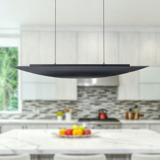 Miros 47 in Black Dimmable LED Linear Pendant
