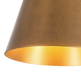 Murphy 4 in Vintage Brass Flush Mount
