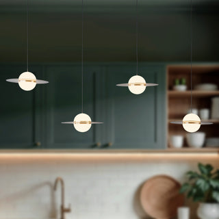 Nial 46 in Gray and Gold Dimmable LED Linear Pendant
