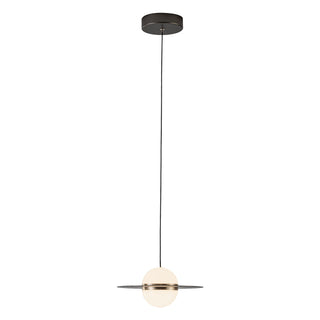 Nial 9 in Gray/Gold Dimmable LED Pendant
