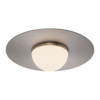 Nial 10 in Gray/Gold Dimmable LED Semi Flush Mount
