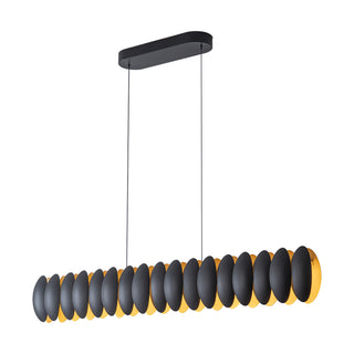 Palma 47 in Black Dimmable LED Linear Pendant
