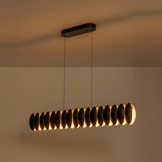 Palma 47 in Black Dimmable LED Linear Pendant
