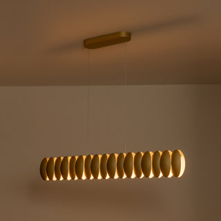 Palma 47 in Gold Dimmable LED Linear Pendant

