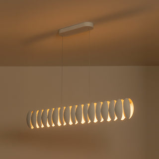 Palma 47 in White Dimmable LED Linear Pendant
