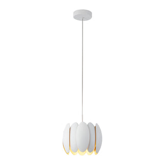 Palma 10 in White Dimmable LED Pendant
