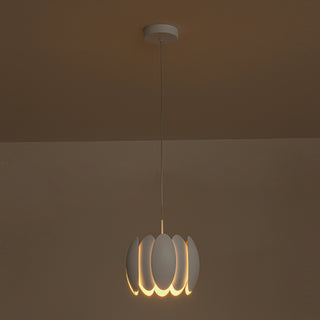 Palma 10 in White Dimmable LED Pendant

