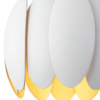 Palma 10 in White Dimmable LED Pendant
