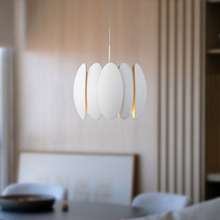Palma 10 in White Dimmable LED Pendant
