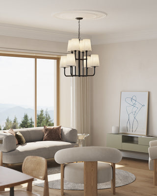 Plisse 30 in Chandelier
