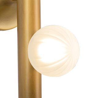 Reese 14 in Vintage Brass Dimmable LED Wall Sconce with Smoked Glass
