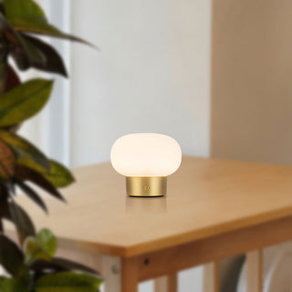 Rinae 5 in Brushed Gold Dimmable LED Table Lamp
