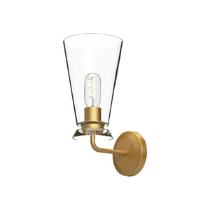 Brushed Gold/Clear Glass