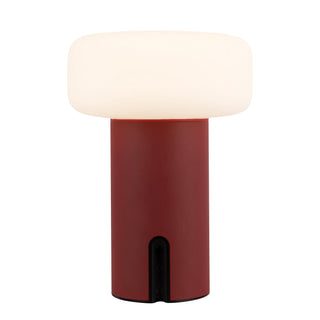 Shilo 8 in Red Dimmable LED Exterior Portable Lamp
