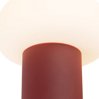 Shilo 8 in Red Dimmable LED Exterior Portable Lamp

