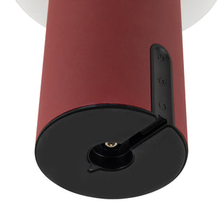 Shilo 8 in Red Dimmable LED Exterior Portable Lamp
