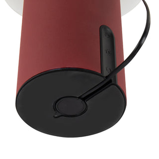 Shilo 8 in Red Dimmable LED Exterior Portable Lamp

