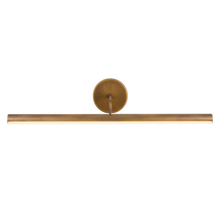 Slender 24 in Vintage Brass Dimmable LED Wall/Picture Light
