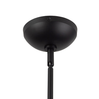 Springfield 15 in Black Pendant with Brushed Gold Accents

