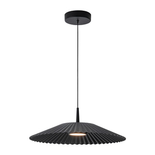 Sybil 18 in Black Dimmable LED Pendant
