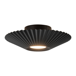 Sybil 13 in Black Dimmable LED Semi Flush Mount
