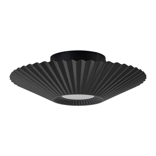 Sybil 13 in Black Dimmable LED Semi Flush Mount
