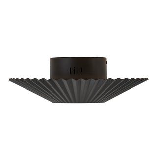 Sybil 13 in Black Dimmable LED Semi Flush Mount
