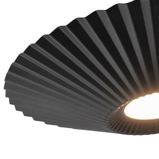 Sybil 13 in Black Dimmable LED Semi Flush Mount
