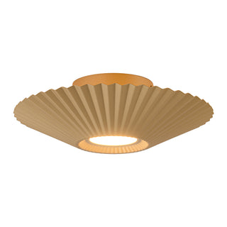 Sybil 13 in Gold Dimmable LED Semi Flush Mount
