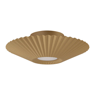 Sybil 13 in Gold Dimmable LED Semi Flush Mount

