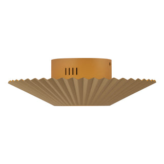 Sybil 13 in Gold Dimmable LED Semi Flush Mount
