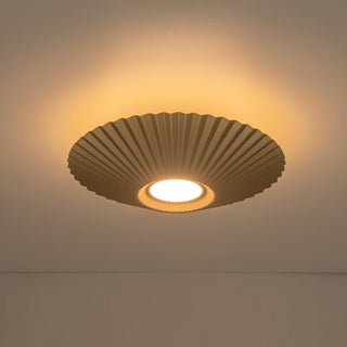 Sybil 13 in Gold Dimmable LED Semi Flush Mount
