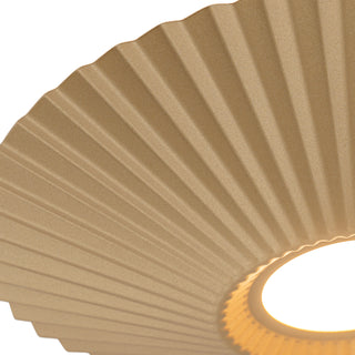 Sybil 13 in Gold Dimmable LED Semi Flush Mount
